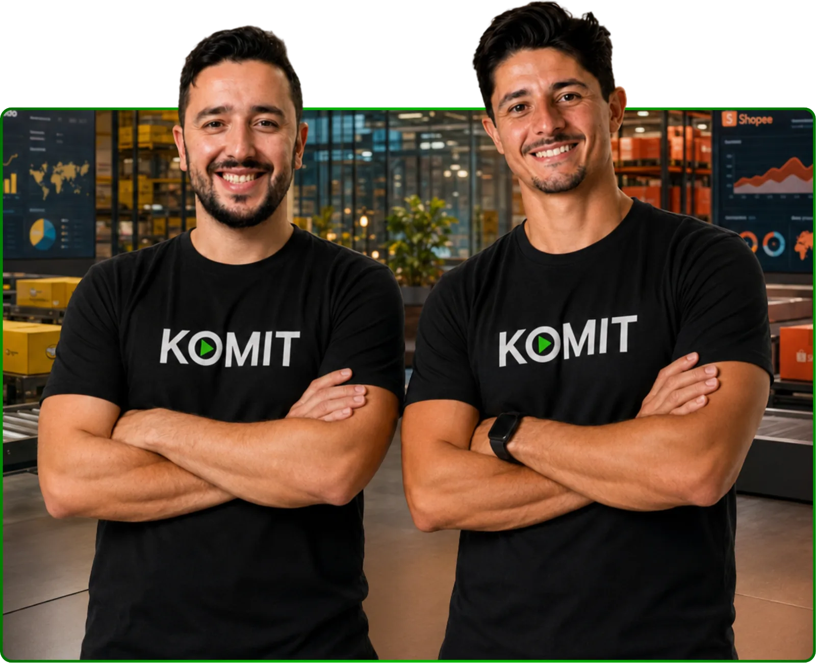 Founders da KOMIT nos bastidores da operação de marketplaces